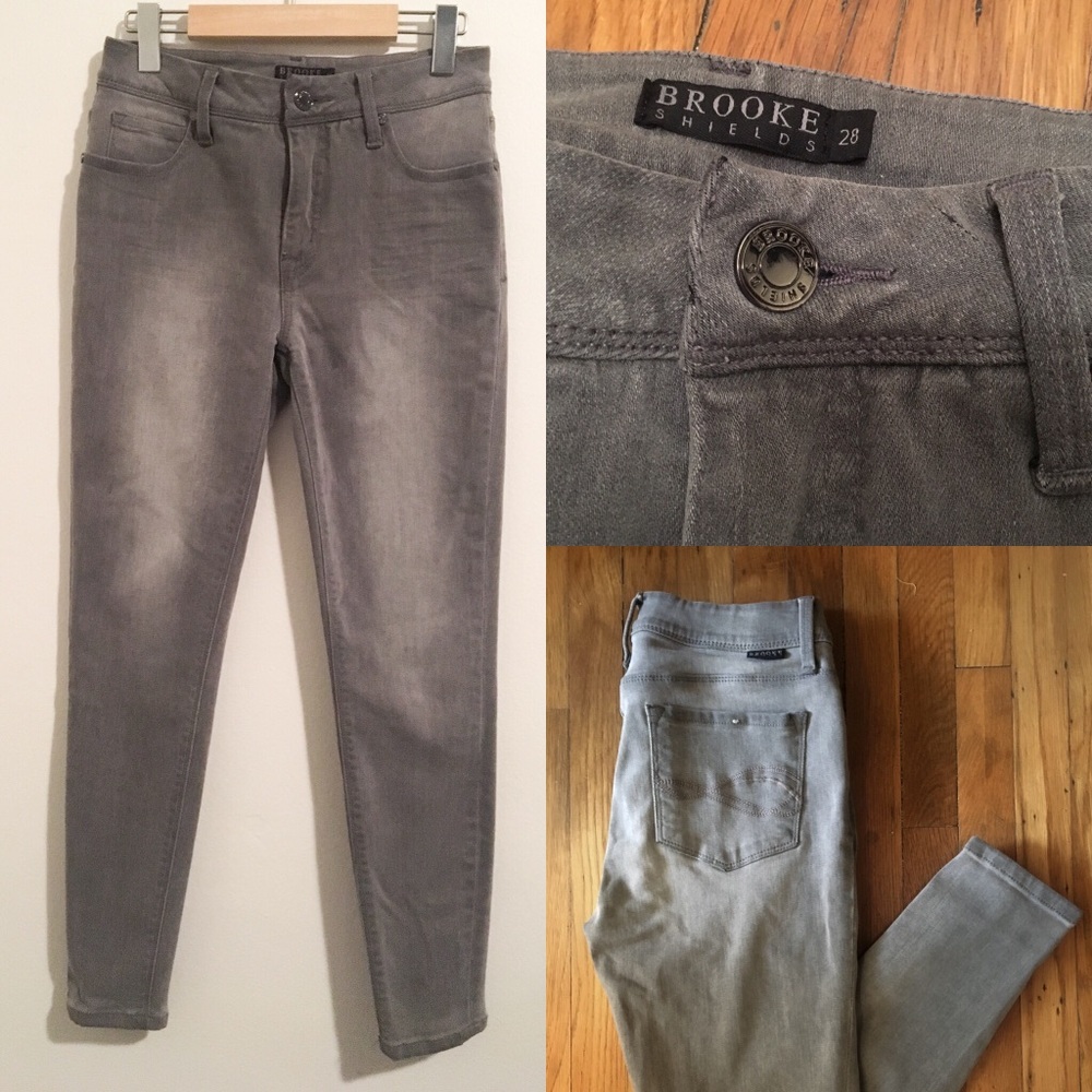 BROOKE SHIELDS STRETCH SKINNY DENIM JEANS Sz 28